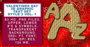 Valentine's Graphic Text Vol 1 Set 3