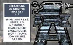 Steampunk Text Set #7