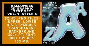 Halloween Graphic Text Sel vol 1 set 5
