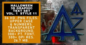 Halloween Graphic Text Set Vol1 Set 11