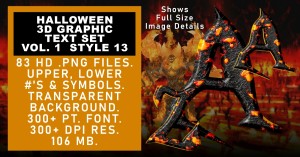 Halloween Graphic Text Set Vol1 Set 13