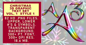 Christmas Graphic Text Set Vol 1 Set 1