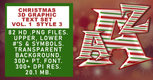 Christmas Graphic Text Set Vol 1 Set 3