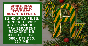 Christmas Graphic Text Set Vol 1 Set 4