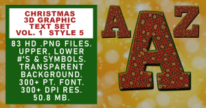 Christmas Graphic Text Set Vol 1 Set 5
