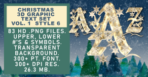 Christmas Graphic Text Set Vol 1 Set 6