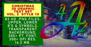 Christmas Graphic Text Set Vol 1 Set 10