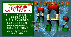 Christmas & Hanukkah Graphic Text Set Vol 1 Set 13