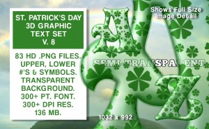 St. Patrick's Day Text Set #8