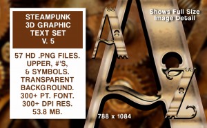 Steampunk Text Set #5
