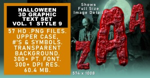 Halloween Graphic Text Set Vol 1 Set 9