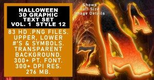 Halloween Graphic Text Set Vol1 Set 12
