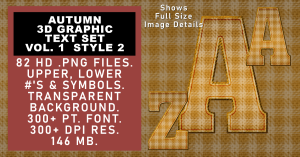 Autumn Graphic Text Set Vol 1 Set 2