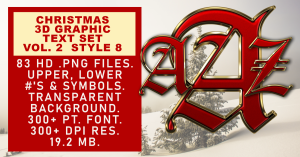 Christmas Graphic Text Set Vol 1 Set 8