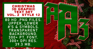Christmas Graphic Text Set Vol 1 Set 12